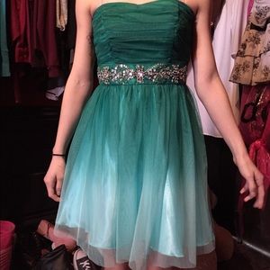 Green formal dress